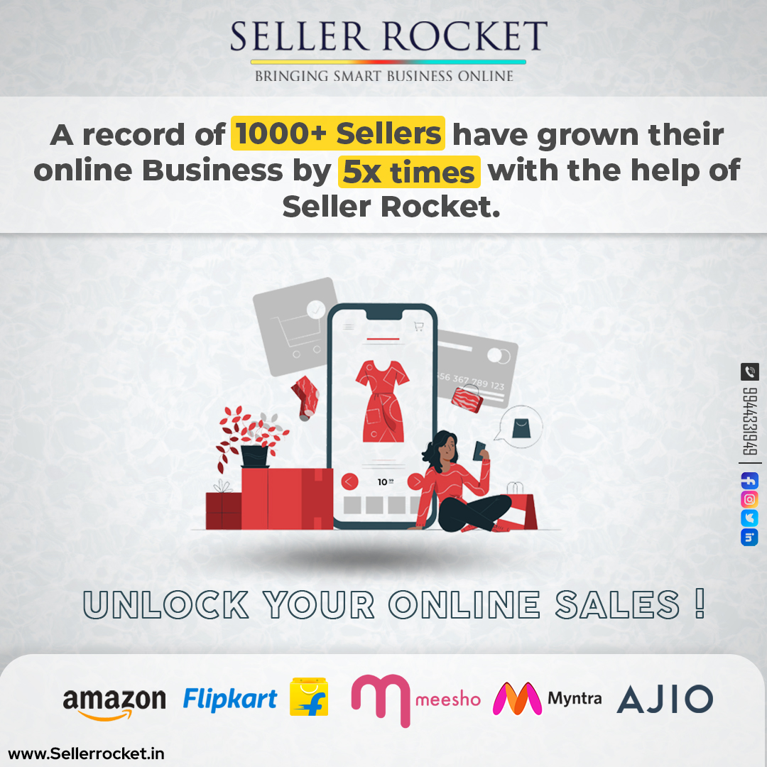 SellerRocket1's tweet photo. Grow your 𝐎𝐧𝐥𝐢𝐧𝐞 𝐁𝐮𝐬𝐢𝐧𝐞𝐬𝐬 to be 𝟓𝐗 𝐭𝐢𝐦𝐞𝐬 from where you are !!
We are there to help you intensify your business on every step. 

𝐋𝐞𝐭 𝐭𝐡𝐞 𝐰𝐢𝐝𝐞 𝐰𝐨𝐫𝐥𝐝 𝐤𝐧𝐨𝐰 𝐲𝐨𝐮𝐫 𝐛𝐮𝐬𝐢𝐧𝐞𝐬𝐬 𝐰𝐢𝐭𝐡 𝐨𝐮𝐫 𝐬𝐮𝐩𝐩𝐨𝐫𝐭 ! https://t.co/T87a2RpHWB