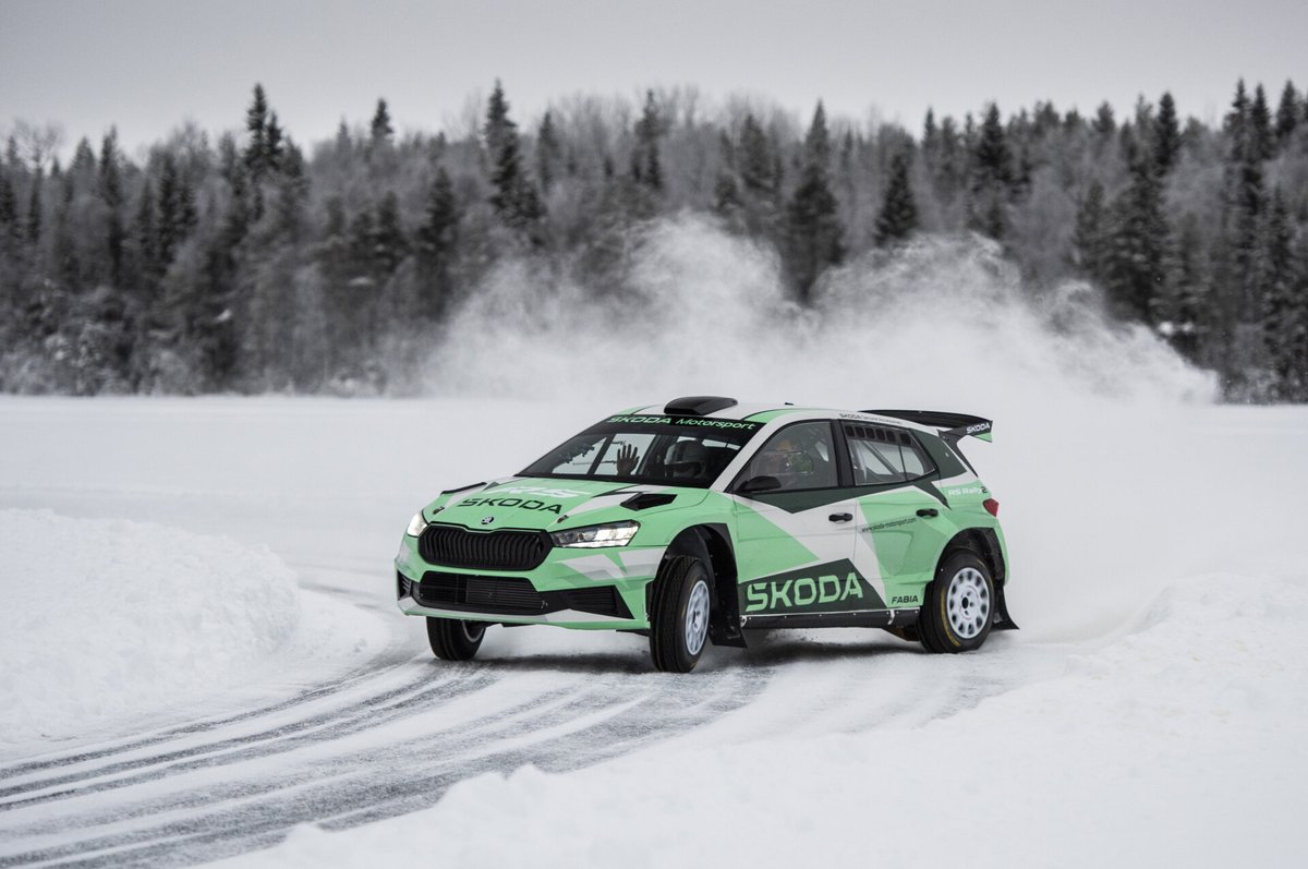 skodaautonews's tweet photo. At the 4x4 Winter Experience event in #Sweden, #Skoda organised co-drives with @AMikkelsenRally and @Emil_Lindholm in the new #FabiaRSRally2 in collaboration with @MotorsportSkoda. It was an out-of-this-world experience! 🚀
#SkodaExploresSweden 🇸🇪❄️
Check out these photos ⤵️ https://t.co/yVzJJ1NkUf