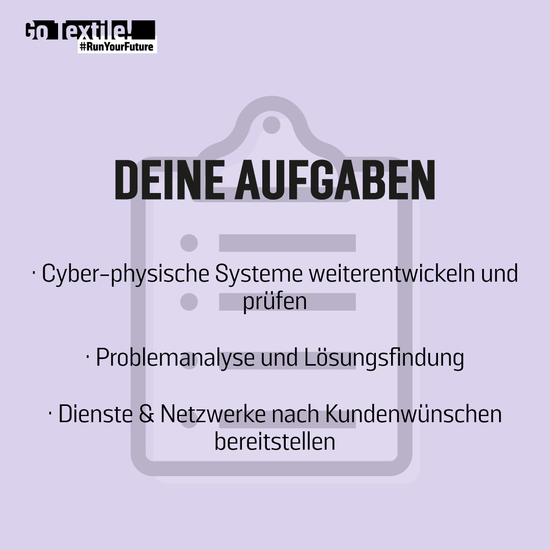 go_textile's tweet photo. Elektrogeräte, IT-Systeme & Mathe interessieren dich? Dann ist die #Ausbildung zum/zur #Systemelektroniker/in perfekt für dich! 🧑🔧🪛💻 Mehr Infos hier 👉 https://t.co/spG01hb1Z7
#gotextile #runyourfuture #applynow #elektronik #systemelektronik #IT #elektrotechnik https://t.co/WLSo9r9zkO