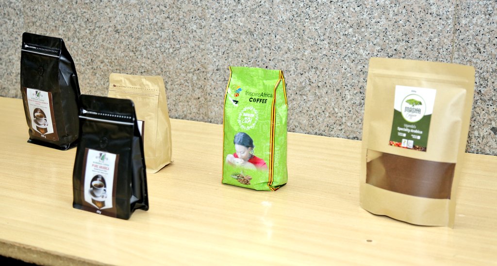This morning,we are having a conversation with key players in the coffee sector under the theme "Coffee value addition,production &amp; productivity." 
We have  partnered with Inspire Africa Coffee &amp; Coffee Investment Consortium Uganda for a coffee cupping &amp; tasting mini expo.
