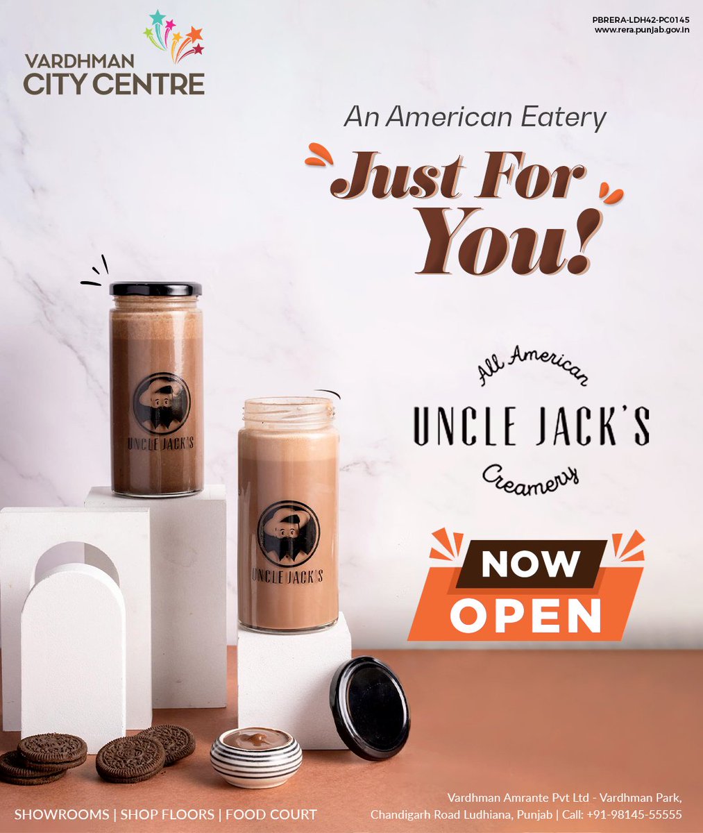 VardhmanAmrante's tweet photo. Explore the world of the best &amp; the most exquisite American delicacies

Uncle Jacks
Now Open
at
Vardhman City Centre

📱Call 98145-55555 Or 🌐 Visit https://t.co/h6MlQSwB5Q

#VardhmanAmrante #VardhmanCityCentre #UncleJacks #American #AmericanStreetFood #Fries #NowOpen https://t.co/mCxdH9CLd2