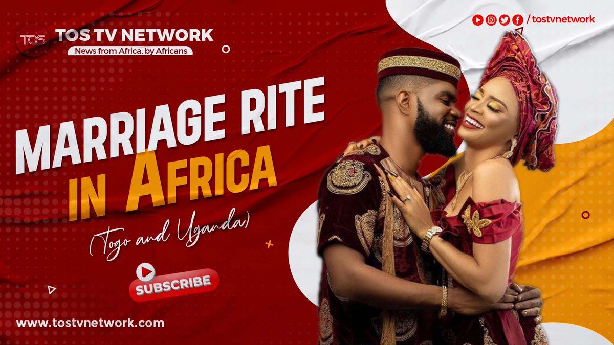 TOSTVNETWORK1's tweet photo. On this episode of Traditional African marriages, Togo and the Banyankole tribe of Uganda falls under our radar.
Brideโs Aunties Test Groomโs Potency
To watch full video, click on the TOSTV NETWORK youtube link.
#TOSTVNETWORK #AfricasChiefStoryteller #traditionalweddings https://t.co/4SgAcEA8SW