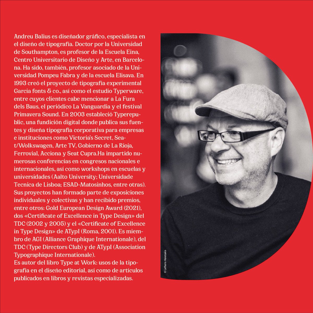 daniel_hervas's tweet image. 🚀 Este viernes tenemos una charla de @andreubalius en la EASD Mérida:
«TIPOGRAFÍA: DISEÑAR LA VOZ DE LA LETRA» 

🔥🔥🔥🔥🔥

📆 27 enero
⏰ 9.15 h

#tipografía #typedesign #diseño #AndreuBalius