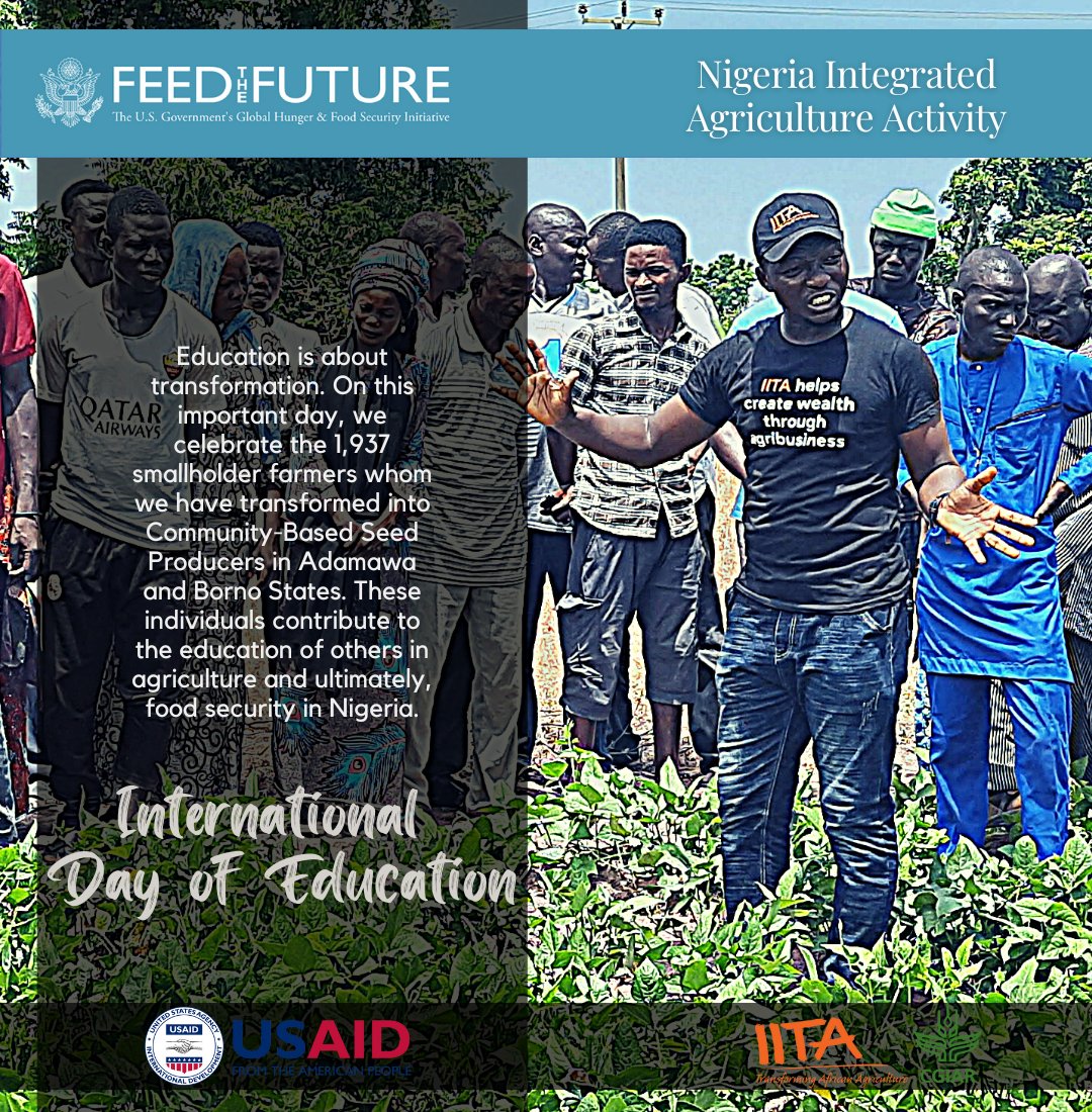 #InternationalDayofEducation <a href="/USAIDNigeria/">USAID/Nigeria</a> <a href="/IITA_CGIAR/">IITA</a> <a href="/RadioIITA/">RadioIITA</a>
