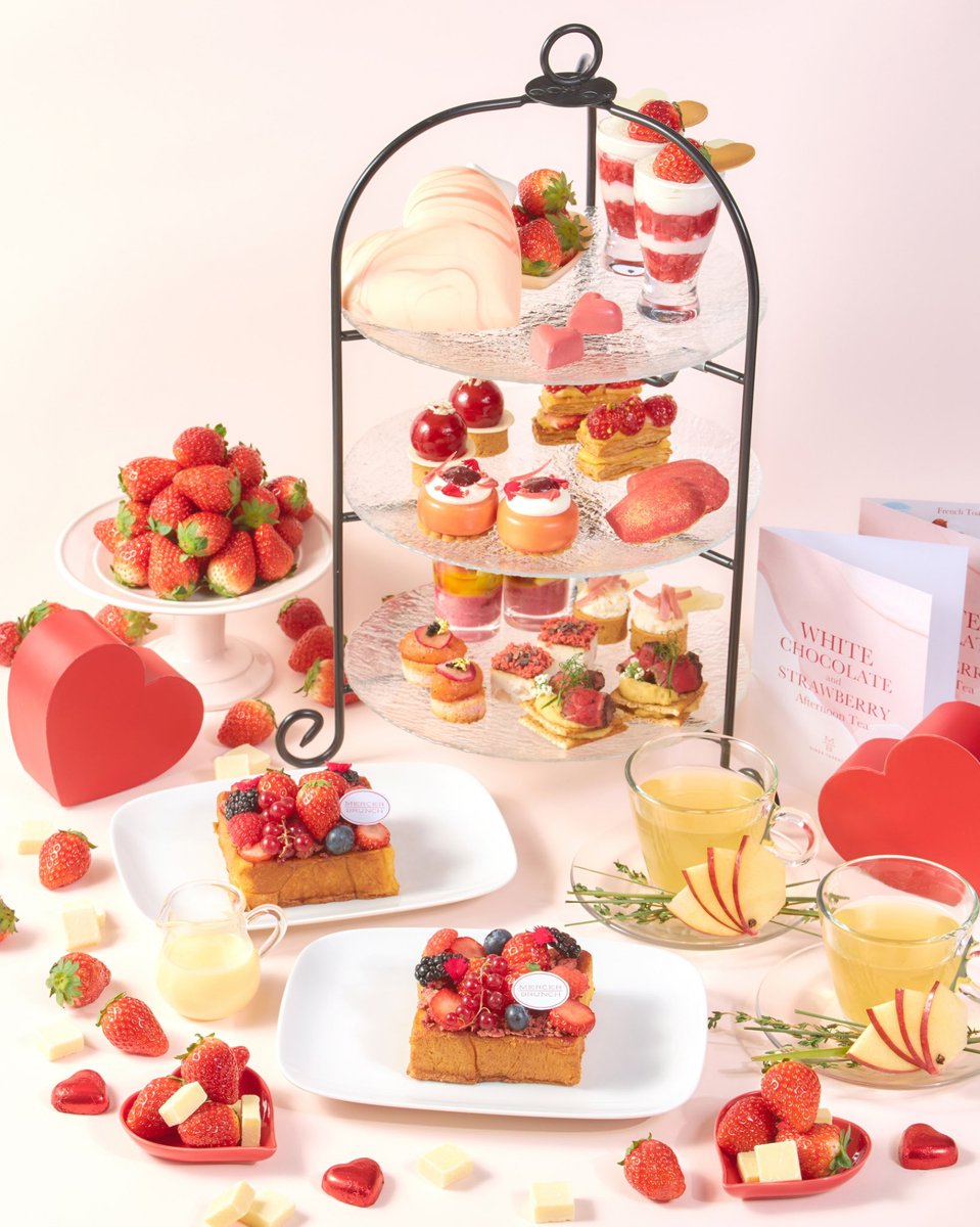 MercerOffice's tweet photo. WhiteChocolate&amp;Strawberry Afternoon Tea
〜ホワイトチョコソースとベリーミックスのフレンチトースト〜

2023/2/1〜START 🍓✨

銀座一のブランド街を見渡すMERCER BRUNCH GINZA TERRACEから、バレンタインの贈り物「ホワイトチョコレート&amp;ストロベリーアフタヌーンティー」が登場🫖 https://t.co/CUTrLlU5G6