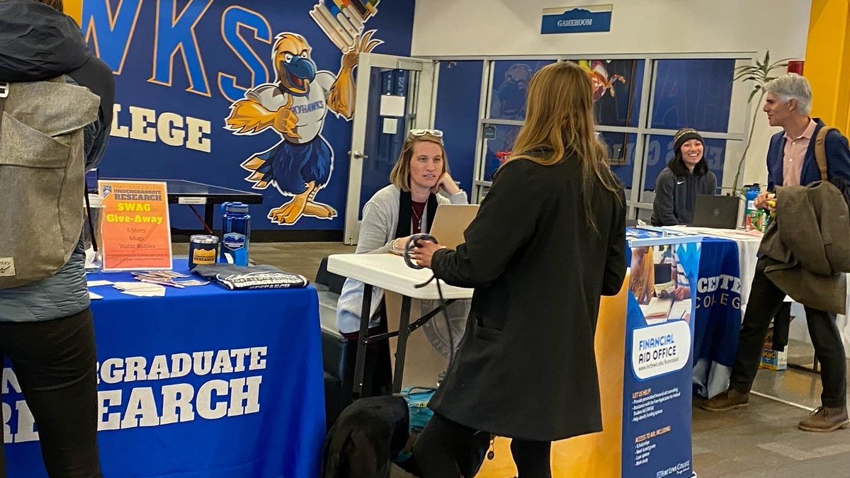 FLCProvost's tweet photo. SQUAWK?! kicks off a great spring semester @FLCDurango!  What is SQUAWK?!  Skyhawk QUestion and Answer WeeK, of course!  All this week, come get your questions answered by our amazing staff! https://t.co/c5ky5PWLIl