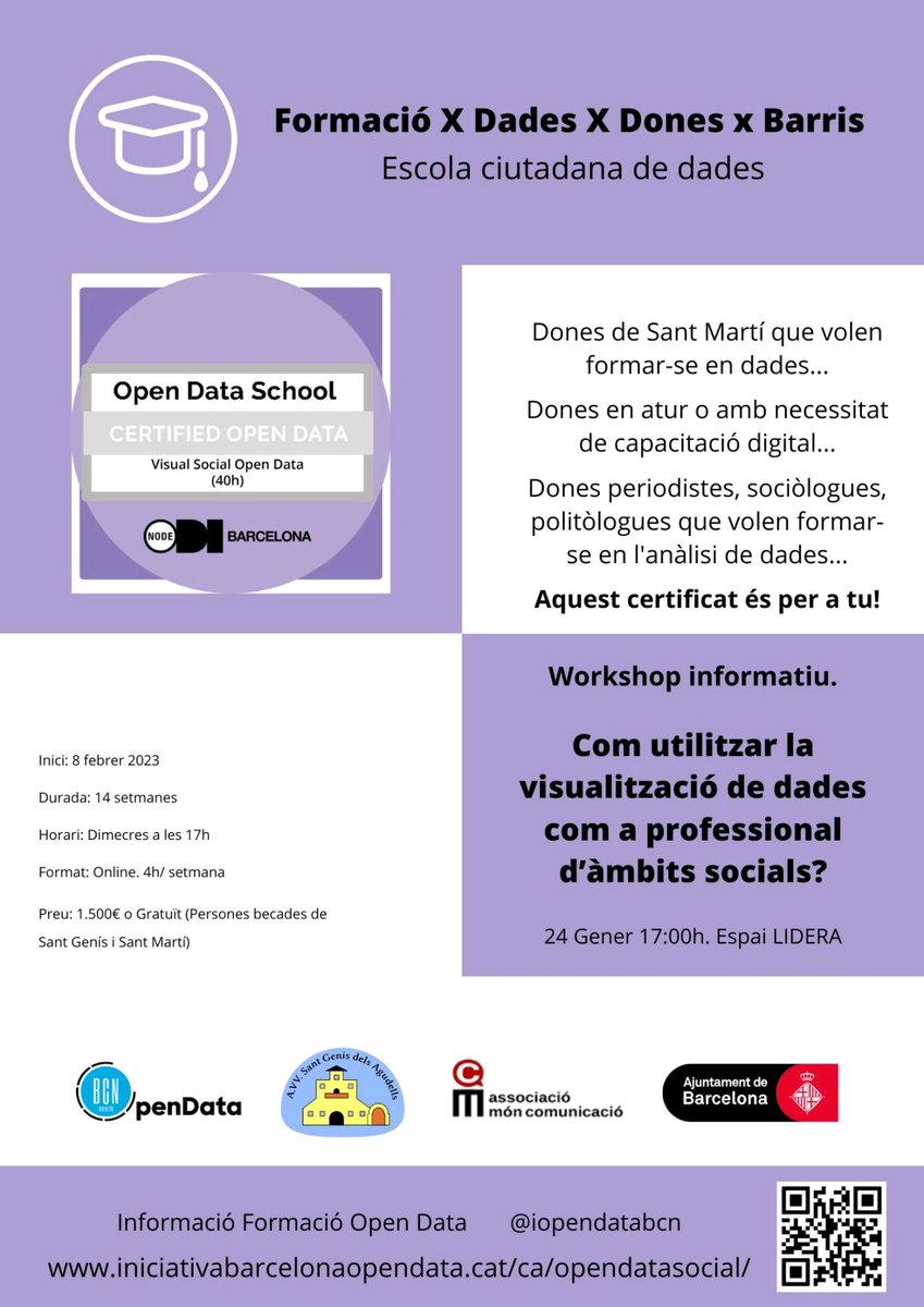 wtmbcn's tweet image. Formación datos para mujeres #Barcelona 

iniciativabarcelonaopendata.cat/es/opendatasoc…

#OpenDataBCN
@bcn_ajuntament