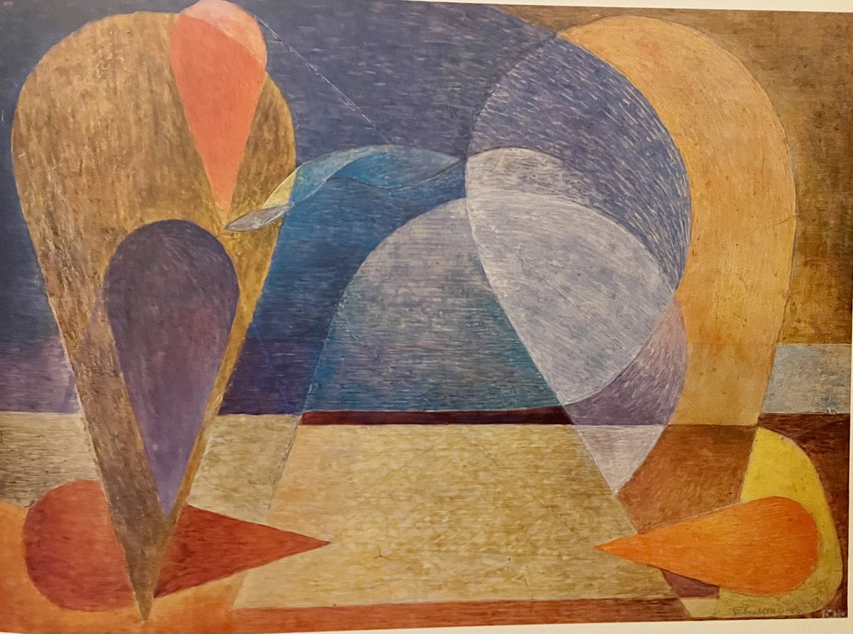 PAINTING OF THE DAY: ABSTRACT, 1952 by #FrankHinder #painting #abstractart #AustralianArtist #1950s #modernart