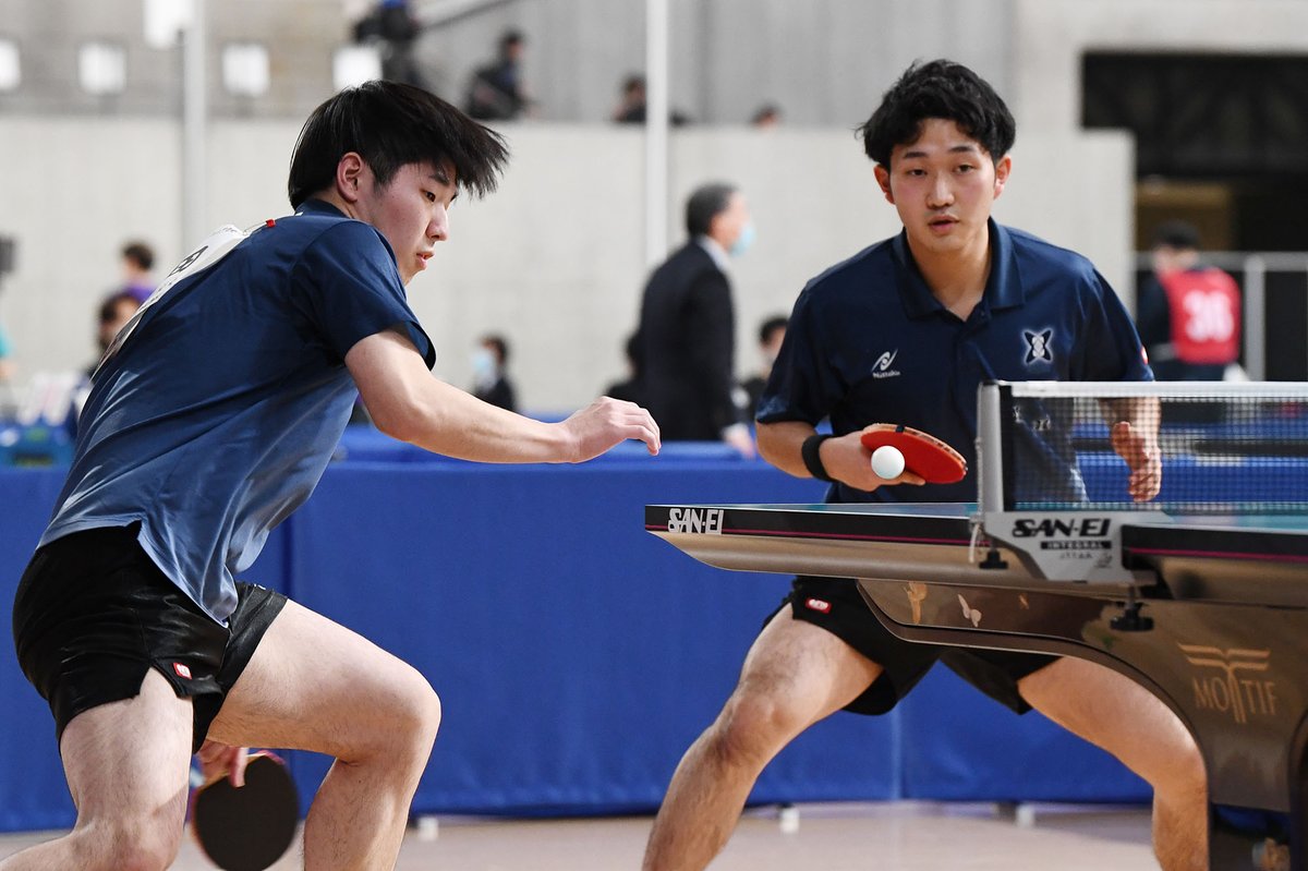 tvtokyo_tt's tweet photo. 天皇杯・皇后杯 2023年
#全日本卓球選手権大会🏓

■男子ダブルス 2回戦
#及川瑞基/#松島輝空 3-0 #入江崇武/#池田陽翔
11-8/11-3/11-8

大会情報、試合結果はこちら🔽
https://t.co/m7laVip2DI

#卓球 #全日本卓球 Photo:Itaru Chiba https://t.co/b1BqZnFf9g