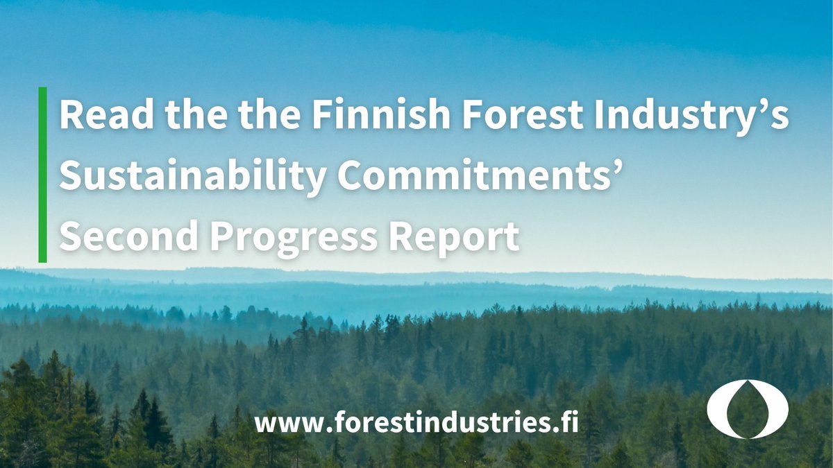 The Finnish forest industry’s second progress report on its voluntary sustainability commitments shows that the commitments are steering the entire industry in a more sustainable direction. 

🌎Read more: bit.ly/3kFn4Hp

#sustainablechoices #sustainability
