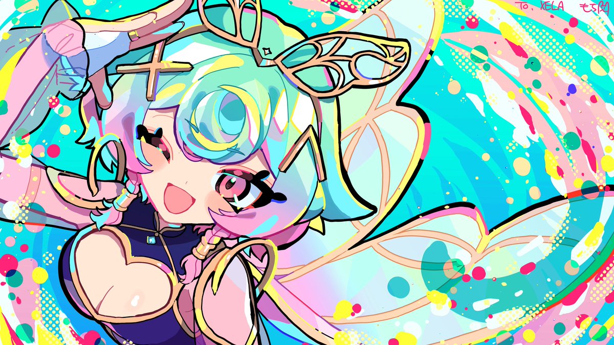 「Excited to start streaming again soon! D」|XELA 🦋 Moth-Fairy VArtist @ Stickercon MNLのイラスト