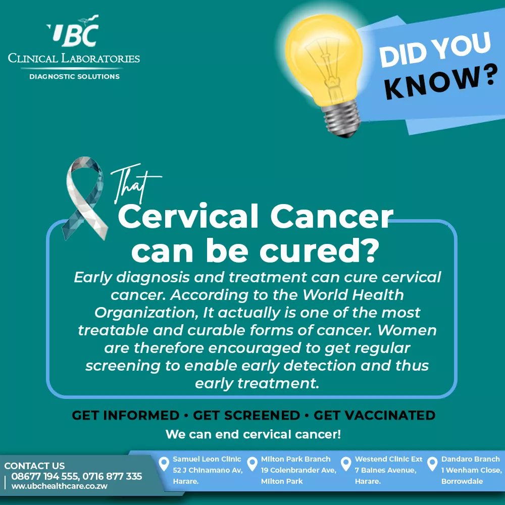 In the global quest to #EndCervicalCancer , knowledge is key.  Get Informed and share these facts about #cervicalcancer !

#CervicalCancerAwarenessMonth #cervicalcancerawareness #cervicalcancerprevention 
#HPVAwareness #HPVPrevention #HPVtest