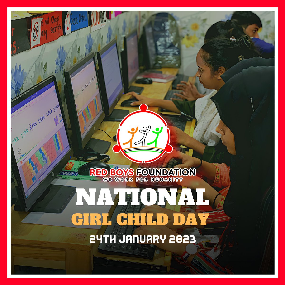 Educate a girl & see the world
transform!
A saying we have often heard, but what does it mean for the girl child?
This National #GirlChildDay, let's empower every girl
to get their #RightToEducation & explore their #PowertoChoose!
#girlpower #redboysfoundation @Iamrahulkanal bro