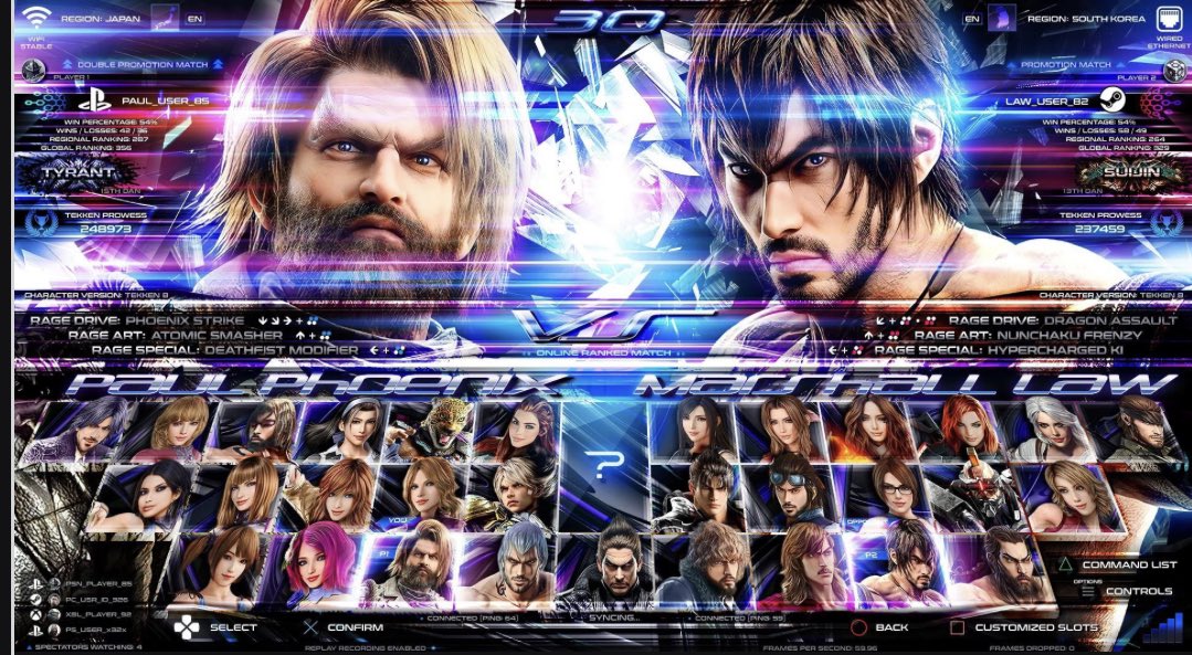 Tekken 8 roster, All confirmed characters so far