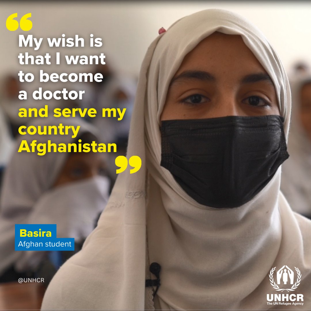 IndrikaRatwatte's tweet photo. To study.
To support their communities. 
To serve their country.

The dreams of women + girls in Afghanistan are no different from those of women + girls anywhere in the world.
They deserve the opportunity to realize their potential + contribute to Afghanistan's future prosperity https://t.co/euci9T191J