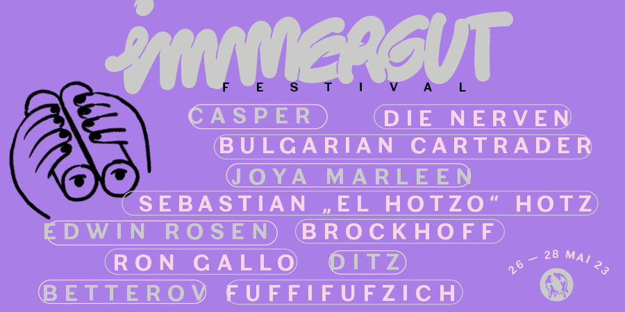 Immergutrocken's tweet photo. Noch 4 Monate bis zum #ImmergutFestival – höchste Zeit für die ersten Künstler*innen, die uns spätestens im Mai neue Lieblingslieder verschaffen: Betterov, @brockiiiiiii @bcttbc @CASPERxOFFICIAL @ditzband Edwin Rosen, Fuffifufzich, Joya Marleen, Die Nerven, @rongallo &amp; @elhotzo🎉 https://t.co/tHq3CKEBmk