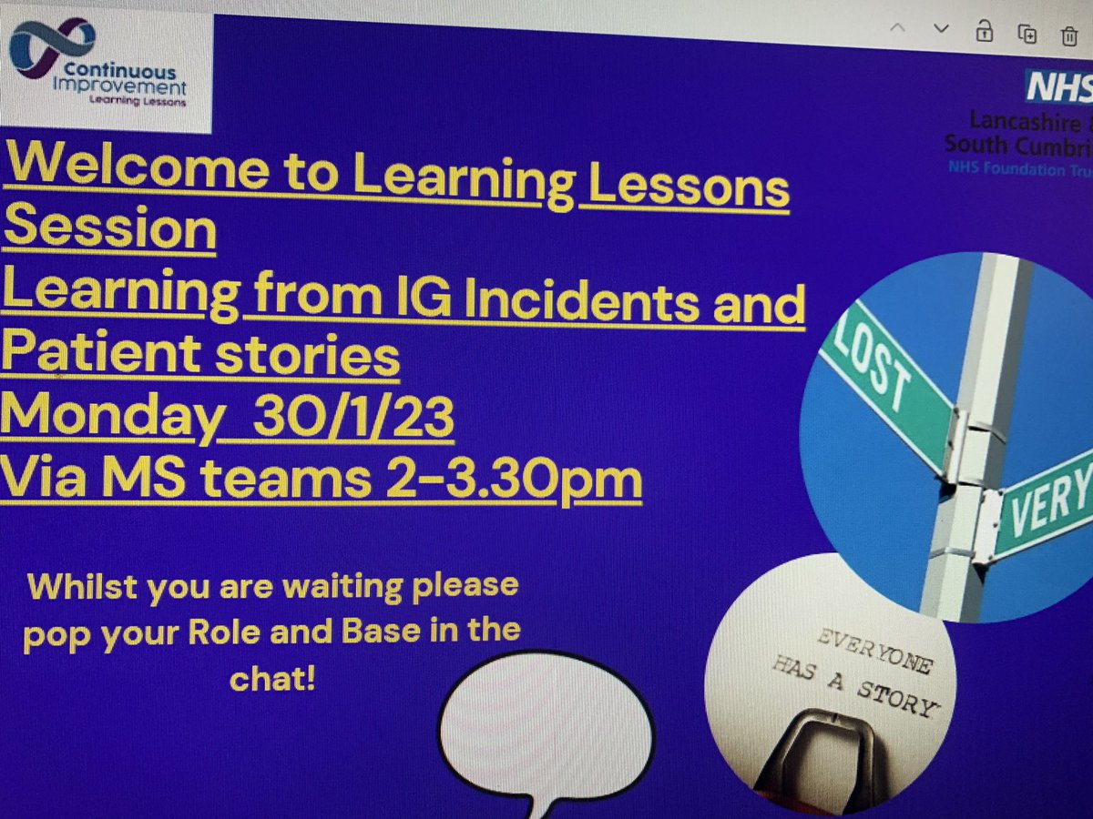 Lesley Whittaker (@lesleyp222) on Twitter photo Double topic Learning Lessons next week ! <a href="/ExperienceLSCFT/">Experience and Engagement Team @LSCFT</a> <a href="/MartinUrty1/">Ursula Martin</a> <a href="/pauljebb1/">Prof Paul πRN MA OStJ Prof of Practice</a> <a href="/Nell1Maria/">Maria Nelligan π</a> all staff welcome , in all diaries π€ Double topic Learning Lessons next week ! <a href="/ExperienceLSCFT/">Experience and Engagement Team @LSCFT</a> <a href="/MartinUrty1/">Ursula Martin</a> <a href="/pauljebb1/">Prof Paul πRN MA OStJ Prof of Practice</a> <a href="/Nell1Maria/">Maria Nelligan π</a> all staff welcome , in all diaries π€