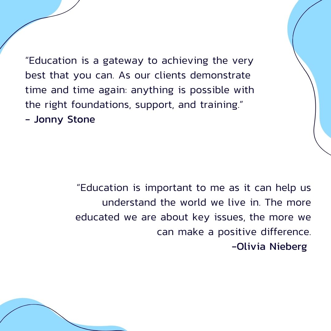 Everyone has a right to access education 🎓🍎

We asked our team why education was important to them...read what they had to say below.

#InternationalDayOfEducation #EducationDay