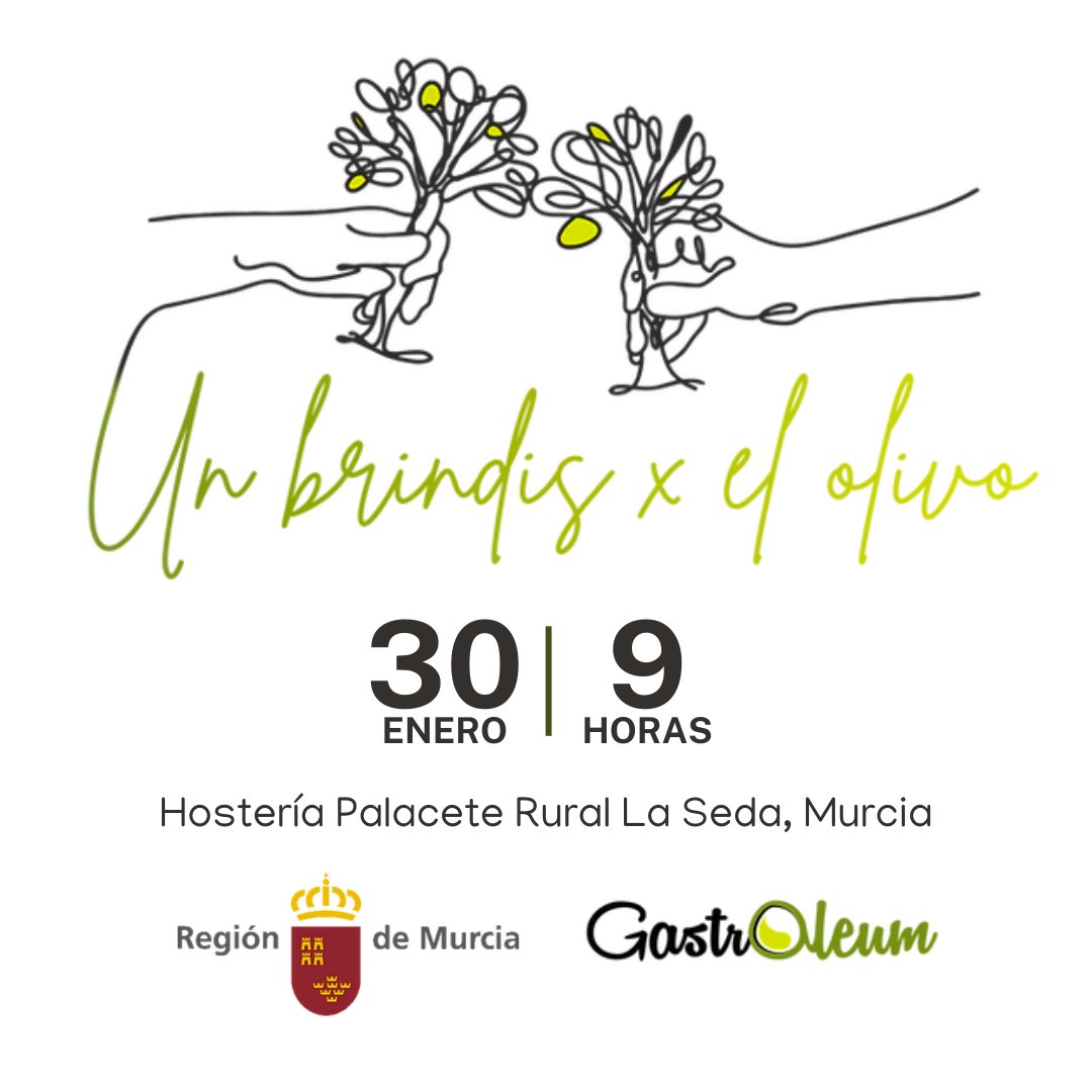 Organizada por la <a href="/RM_Agua/">Consejería de Agua, Agricultura, Ganadería y Pesca</a>, en colaboración con GastrOleum, durante la jornada empresarios, instituciones, almazaras y demás entidades del sector oleícola brindaremos por el olivo, un árbol milenario muy arraigado a nuestra cultura mediterránea.

➕INFO: gastroleum.com/about-1