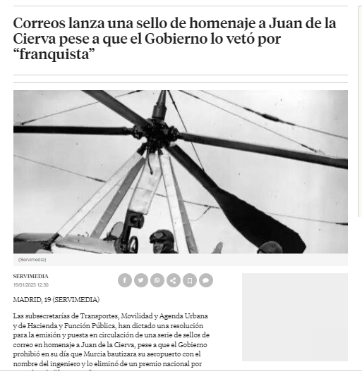 ARMH_Memoria's tweet photo. El proyecto de @Correos de emitir un sello de homenaje a Juan de la Cierva merece esta denuncia para que sea retirado, porque se trata de un golpista que hizo un enorme daño a nuestra sociedad. @SE_MemoDemo @mitmagob @raquelsjimenez
👇👇👇 https://t.co/G4x3dXrBzp