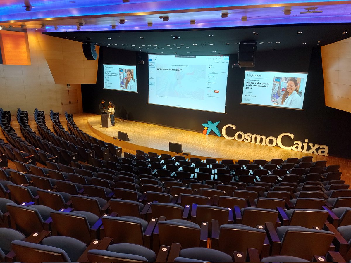 Óscar Menéndez (@omenendez) on Twitter photo La soledad de la conferenciante.
Aquí <a href="/yasminsrslima/">Yasmin Lima</a> preparando la primera de las charlas de Hablemos de Ciencia, en la que <a href="/BecariosFLC/">Becas Fundación "la Caixa"</a> ofrecen su experiencia a estudiantes. Hoy empieza todo en <a href="/CosmoCaixa/">Museo de la Ciencia CosmoCaixa</a> pero la iniciativa recorrerá también los <a href="/CaixaForum/">CaixaForum</a> de España. La soledad de la conferenciante.
Aquí <a href="/yasminsrslima/">Yasmin Lima</a> preparando la primera de las charlas de Hablemos de Ciencia, en la que <a href="/BecariosFLC/">Becas Fundación "la Caixa"</a> ofrecen su experiencia a estudiantes. Hoy empieza todo en <a href="/CosmoCaixa/">Museo de la Ciencia CosmoCaixa</a> pero la iniciativa recorrerá también los <a href="/CaixaForum/">CaixaForum</a> de España.