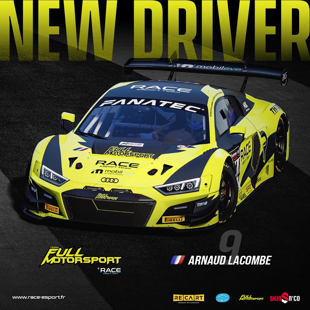 [ANNONCE PILOTE]

➡️ Arnaud Lacombe - <a href="/Titech85/">Arnaud Lacombe</a> rejoindra les rangs @Fullmotorsport_ eSport pour 2023 !

Après ses multiples grosses performances sur la scène de l’esport, il apportera toute son expérience à l’équipage 👊🏻

Nous avons hâte de le voir à l’œuvre 🏎️ 

#ForzaBlueSquad
