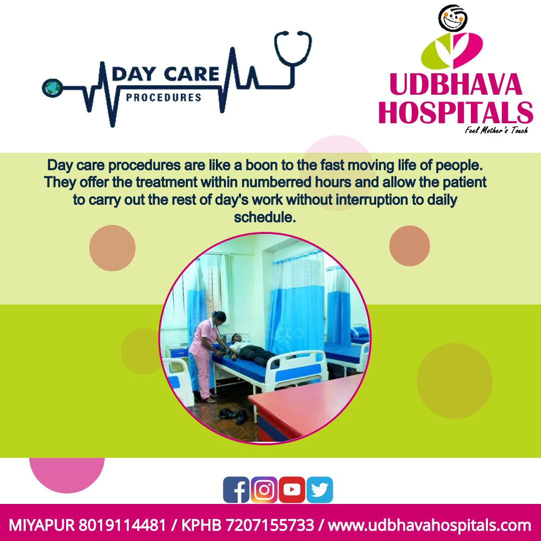 Day Care Procedures Any Emergency Contact: +91 80191 14481 #udbhava #UdbhavaHospitals #Miyapur #kphbcolony #KPHB #daycarelife #daycare #daycareprovider #daycareprocedures