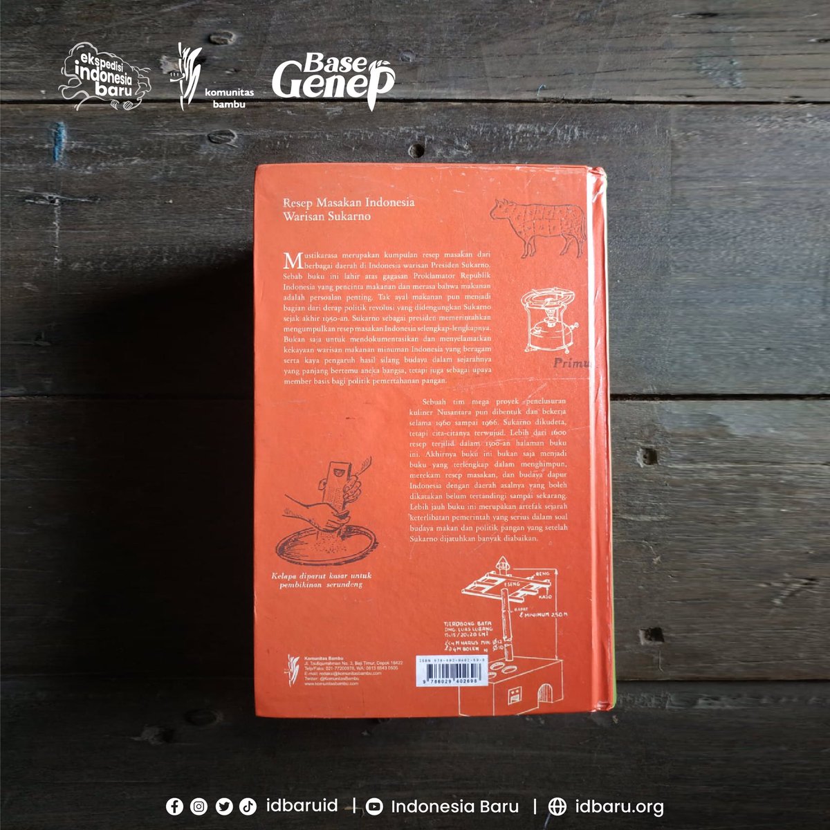 idbaruid's tweet photo. Buku Mustikarasa terbitan @KomunitasBambu sudah dapat di pesan melalui kontak berikut :
0852-2554-2338
Jangan lupa tonton Film Base Genep di youtube @idbaruid .
Link disini ⬇️
https://t.co/l7vjMufWvO
#BaseGenep #Mustikarasa #idbaruid #Bungkarno #Filmdokumenter
#resep https://t.co/8JindVj3Tp