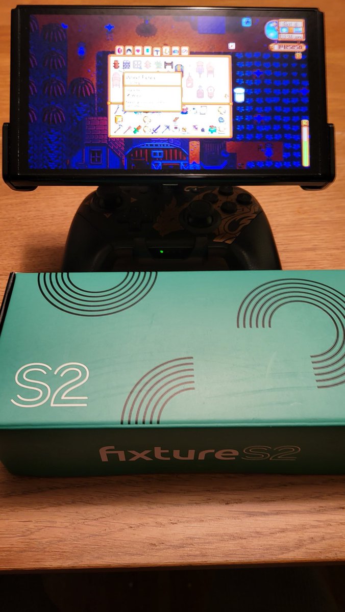 MrAlsVita's tweet photo. After waiting for over a year, I  can finally play my #NintendoSwitch OLED handheld with the #fixtureS2 https://t.co/HI78g49KaI