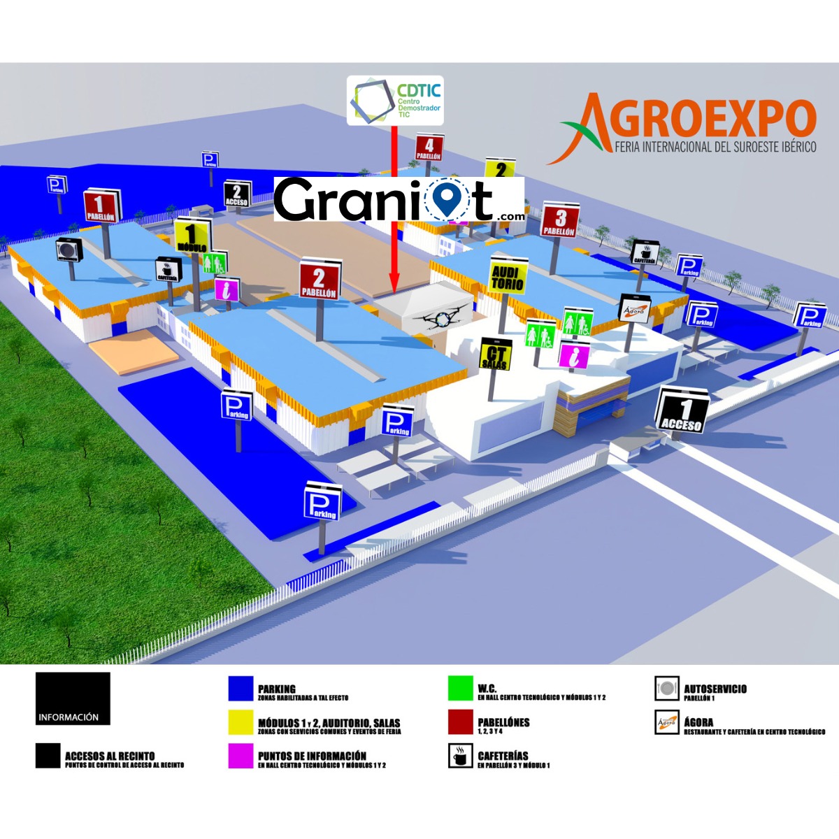 graniotES's tweet photo. 🗓 ¡Nos vemos del 25 al 28 en la Feria Internacional Agroexpo 2023 de Don Benito #Extremadura
👨💻 Estamos el día 27 de 11:00 a 14:00 en el #EspacioDRON de #CDTIC. Justo entre los pabellones 2 y 3. https://t.co/O132ROtyjH