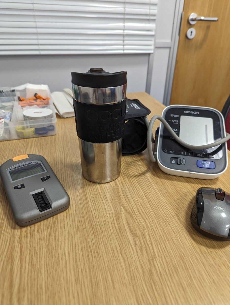 Another day of corporate Health screening, but first, coffee.