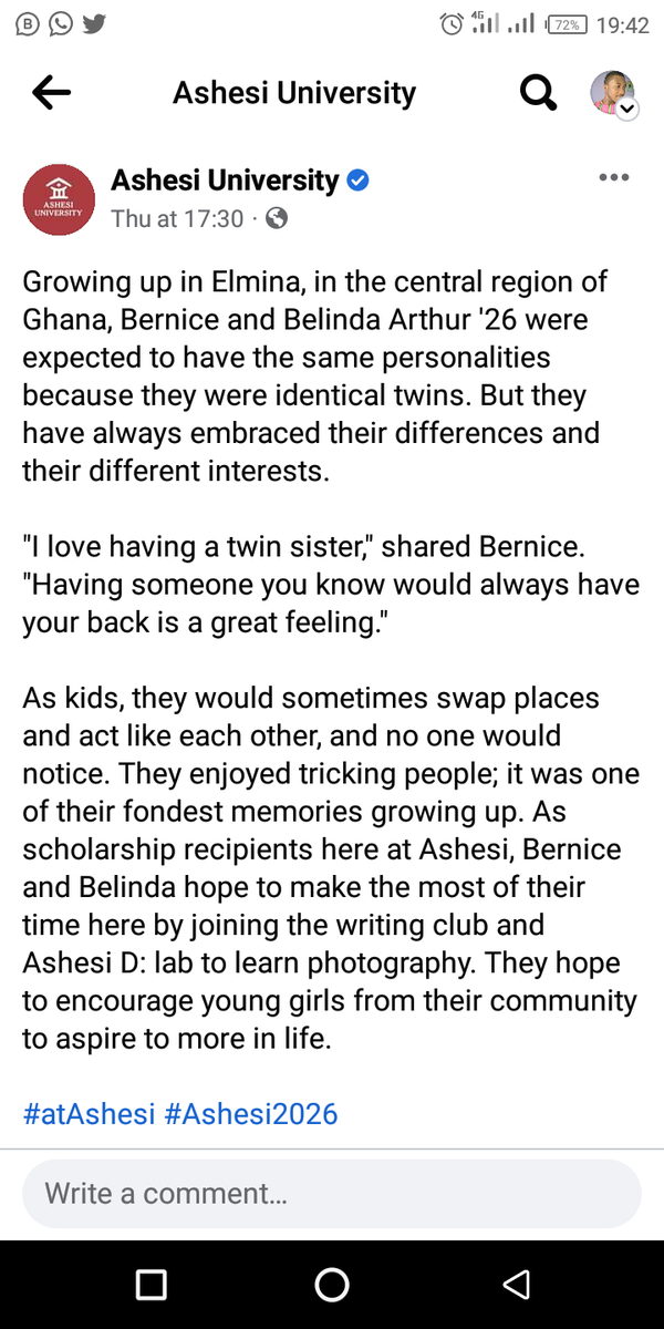 edinabotweku's tweet photo. Two beautiful #Twins from #Anomansa thus #Edina #Botweku making #Elmina proud. Thank u @Ashesi for this opportunity given
Bernice & Belinda Arthur. #Edinaman is Super proud of you
@thenanaaba @tv3_ghana @EdinaMN @DutchMFA @USATODAY @GirlsGeneration @CapeCoastOguaa @Efua_ampofoa https://t.co/vjHGGqSdwu