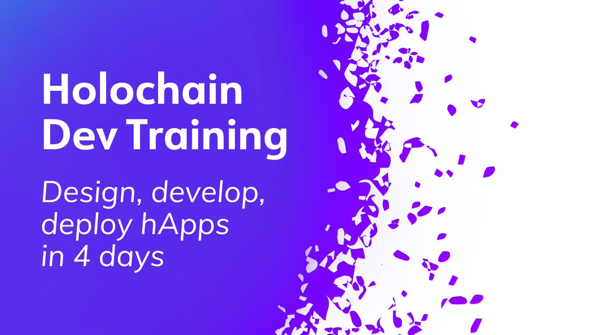 🔥 What’s next for the Holochain ecosystem? Beta is coming and the applications for the first online #HolochainDevTraining for #Rust developers are open. 

Check out the requirements and the program components.

➡️ For more details: buff.ly/3R8z1lf