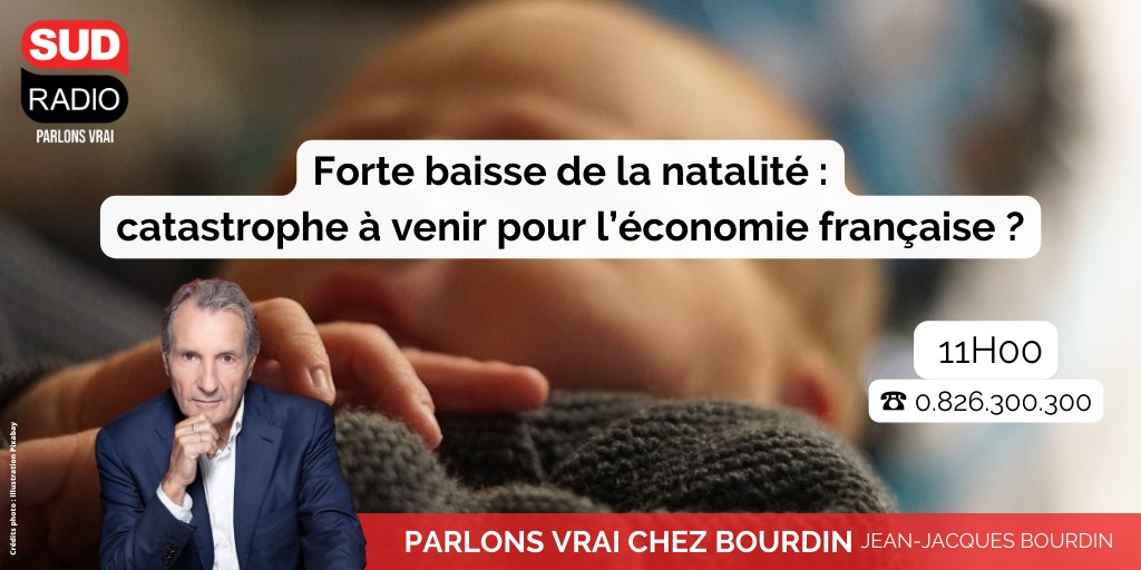 📌 La confrontation chez <a href="/JJBourdin_off/">Jean-Jacques Bourdin</a>, 11h - 12h

🗣 Avec <a href="/JohanJousseaume/">Johan Jousseaume</a>, secrétaire confédéral de <a href="/la_csf/">La CSF | La Confédération Syndicale des Familles</a>, Laurent Toulemon, démographe et directeur de recherche à l’<a href="/InedFr/">Ined</a> et @pascaldelima, chef économiste chez <a href="/CGI_Consulting/">CGI_Consulting</a>

☎️ Réagissez au 0.826.300.300