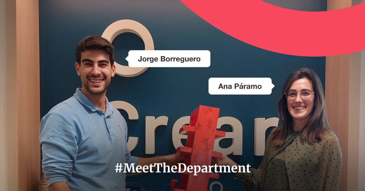 AngeliniFarmaES's tweet photo. 💫Ana Páramo y Jorge Borreguero forman parte del Departamento de #TradeMarketing, en el que "ningún día es igual"😊
Coordinan las acciones promocionales en las #farmacias físicas y online (de ahí el expositor rojo de la foto😉)
#MeetTheDepartment #MeetTheAngeliner https://t.co/8TjXd4VBYP