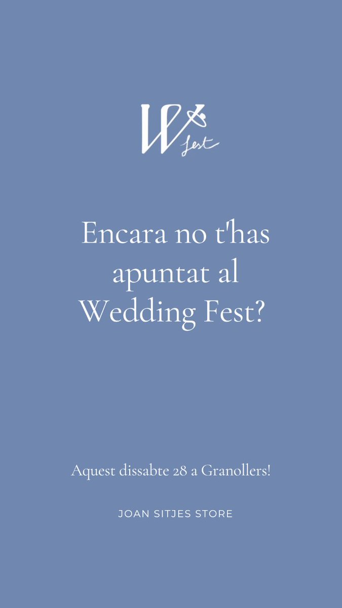 joansitjes's tweet image. Aquest dissabte 28 estarem a l&apos;esdeveniment #weddayfest de casaments per a nuvis, a C/Francesc Masià i Llusà, 42 Granollers. #joansitjes #boda #casament #wedding