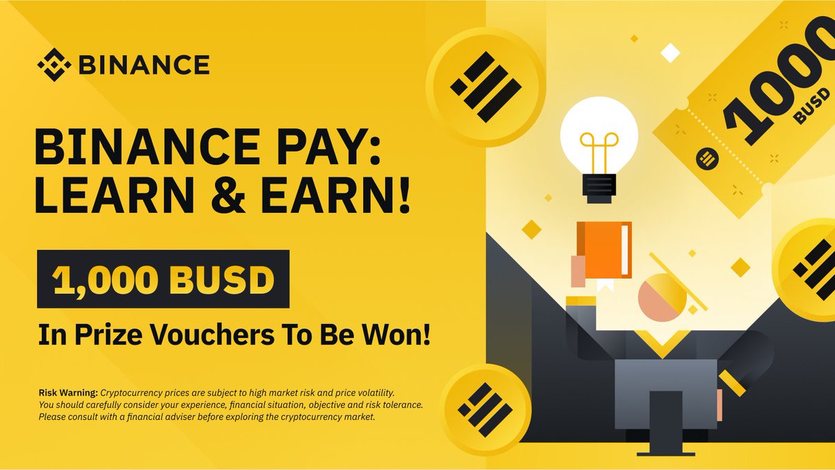 ⏰It's Quiz Time.

How well do you know #Binance Pay?

Stand a chance to share 1000 #BUSD 👉 100 lucky winners!💰

🔸Retweet &amp; Follow <a href="/BinanceAfrica/">Binance Africa</a>
🔸Tag 3 friends to join the fun with #BinancePayAfrica
🔸Participate in Quiz ➡️ forms.gle/mPW9DxzF9cmgSE…