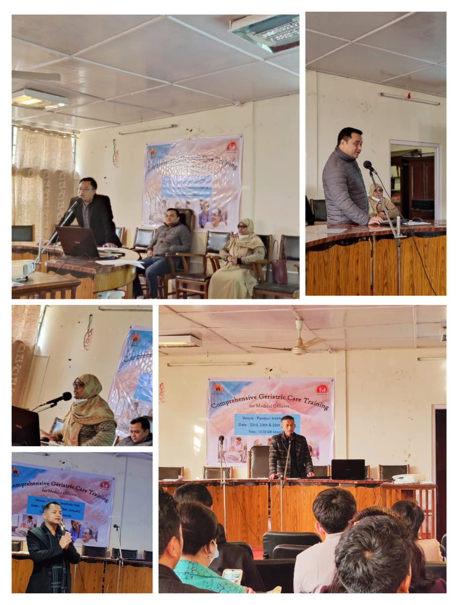 A training on Comprehensive Geriatric Care for the Medical Officers held at Pasteur Institute Hall, Shillong #EastKhasiHills. 

#TrainingForMedicalOfficers #TrainingForHealth #HealthForAll #HealthFirst #ComprehensiveHealthCare #HealthAndWellnessForAll #AyushmanBharatHWCs