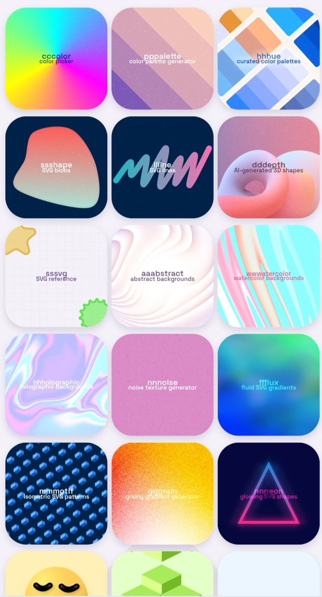 J'ai trouvé la meilleur concentration de générateur pour svg ou hero banner! C'est simple il y a tout 3d, blob, effet holographic etc 🤯

+60 effets tous meilleurs les uns que les autres ! Le site c'est fffuel.co et il est juste incroyable !