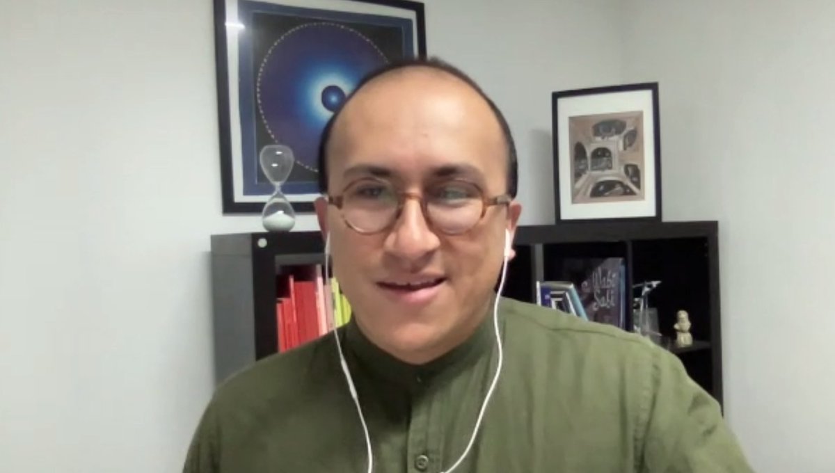 We need to think of art as a superpower. We need to shift the conversation from waiting for superheroes to cultivating superpowers by participatory art: <a href="/colmenares/">Andres Colmenares</a>

Join here: bit.ly/climate-storyt…
<a href="/iam_internet/">IAM</a>