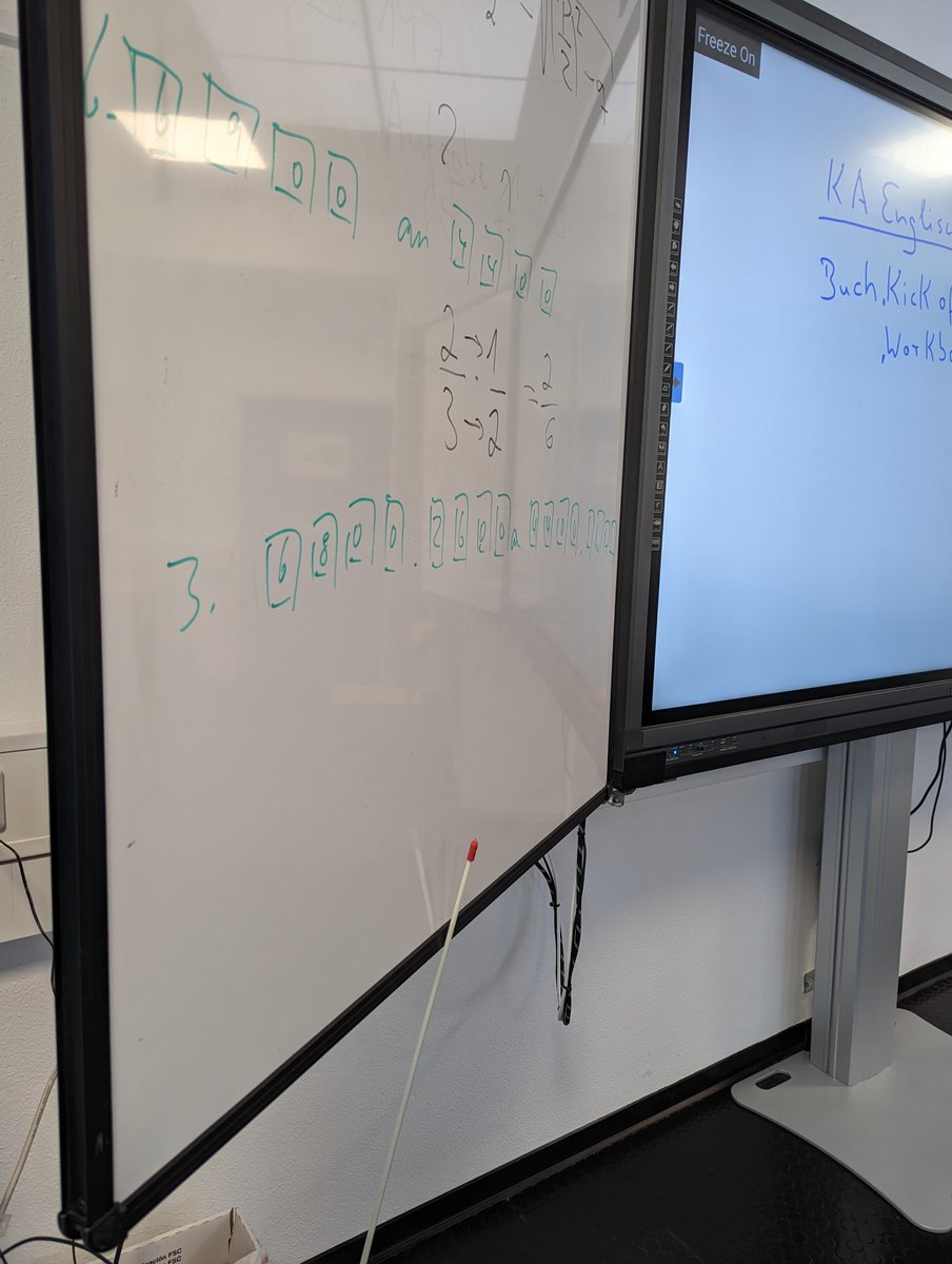 Seit Monaten können wir unsere Tafeln von <a href="/heinekingmedia/">heinekingmedia</a> <a href="/hkm_education/">heinekingmedia Education</a> nicht vernünftig nutzen. Wir müssen uns selber helfen, da es keinen Support gibt. Werde jetzt regelmäßig unsere besten Konstruktionen posten. Unsere ganze Schule ist mit den Tafeln ausgestattet #twlz