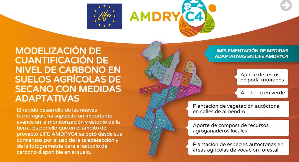 LIFE_AMDRYC4's tweet image. Accede a la cuarta enara de la exposicion virtual del proyecto 
@LIFE_AMDRYC4 : #MODELIZACIÓN DE #CUANTIFICACIÓN DE NIVEL DE #CARBONO EN #SUELOS #AGRÍCOLAS DE #SECANO CON MEDIDAS ADAPTATIVAS

@UMU LIFE Programme

lifeamdryc4.eu/enara_04/