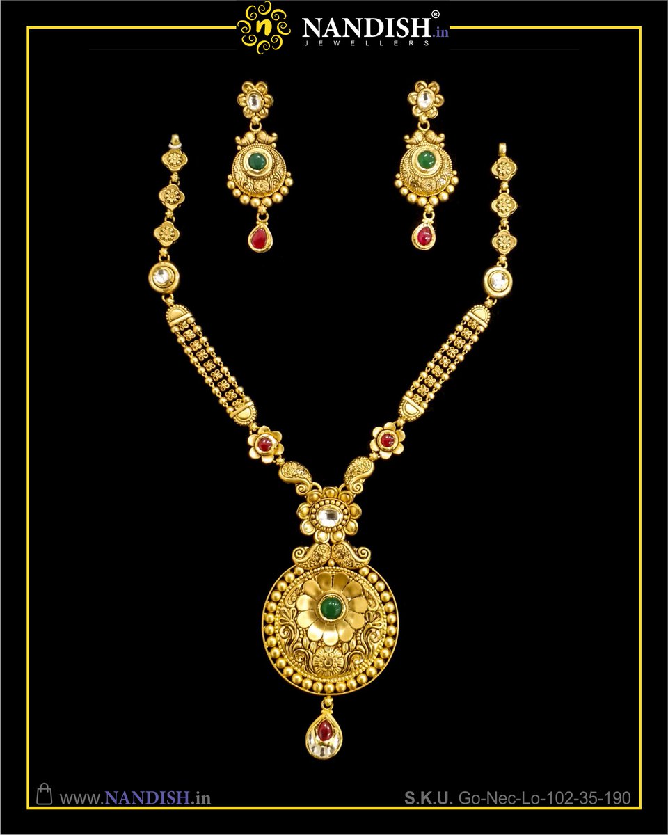 Antique Gold Jadau Long Necklace Set

😍30% Special Discount In Making Charge Apply Gift Code :- NJ-30%😍

Get More Design :nandish.in/gold/women/lon…

#longset #longnecklace #jadaujewellery #kundannecklace #bridalset #weddingset #jewelleryset #antiqueset #goldset #necklaceset