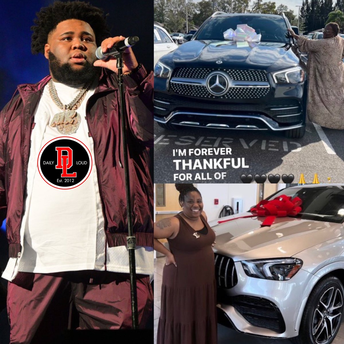 DailyLoud's tweet photo. Rod Wave put every woman in his life in a Mercedes-Benz. https://t.co/l7CTLnVmno