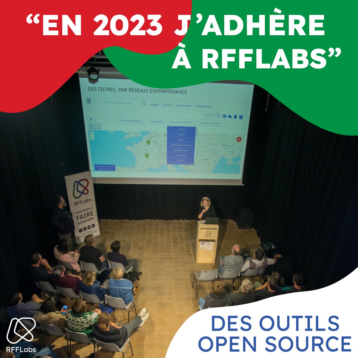 ☀️ Aujourd'hui ou demain, j'adhère ou je renouvelle mon adhésion 2023 au RFFLabs ! ❤️

Chaque semaine, retrouvez 1 focus sur un service, une valeur, un.e membre du réseau pour vous inviter à nous rejoindre. Aujourd'hui, les outils open source du RFFLabs 👇