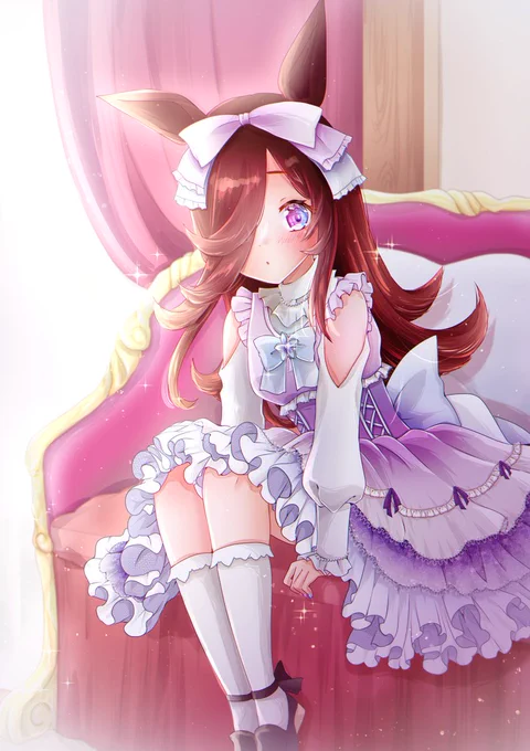 可愛い子には旅をさs……可愛い服を着せよ#ウマ娘 #ライスシャワー 
