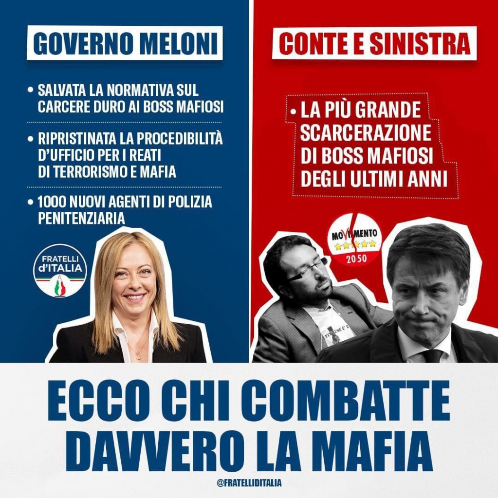 In pochissimo tempo il #GovernoMeloni è riuscito ad attuare #politiche serie e concrete contro la #criminalitàorganizzata. Non si può dire lo stesso dei governi precedenti.