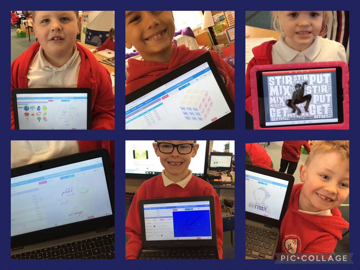 Penclawdd's tweet photo. We have been using our IT skills this week and our knowledge of imperative verbs to create digital art work π€© #Pencsealions #PencACL #Pencscienceandtechnology #Pencdigitalskills #PencDCF https://t.co/nb4dpE10u4