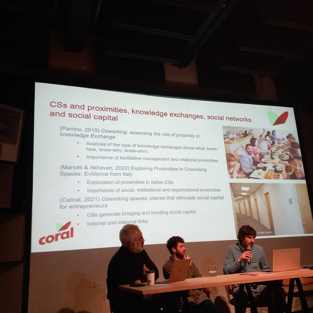 ilariamariotti5's tweet image. Mikel Oleaga @CoralItn discussing about the role of #proximity measures in #coworkingspaces #ronboschma @ilariamariotti5 @minaakhavan14 @DastuPolimi @NewWorkingSpace