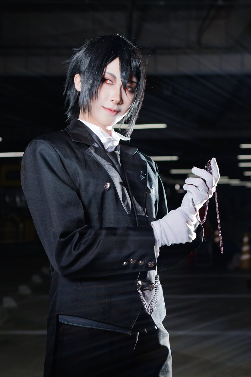 カーキ×インディゴ COSREVO製 黒執事 セバスチャン コスプレ - 通販